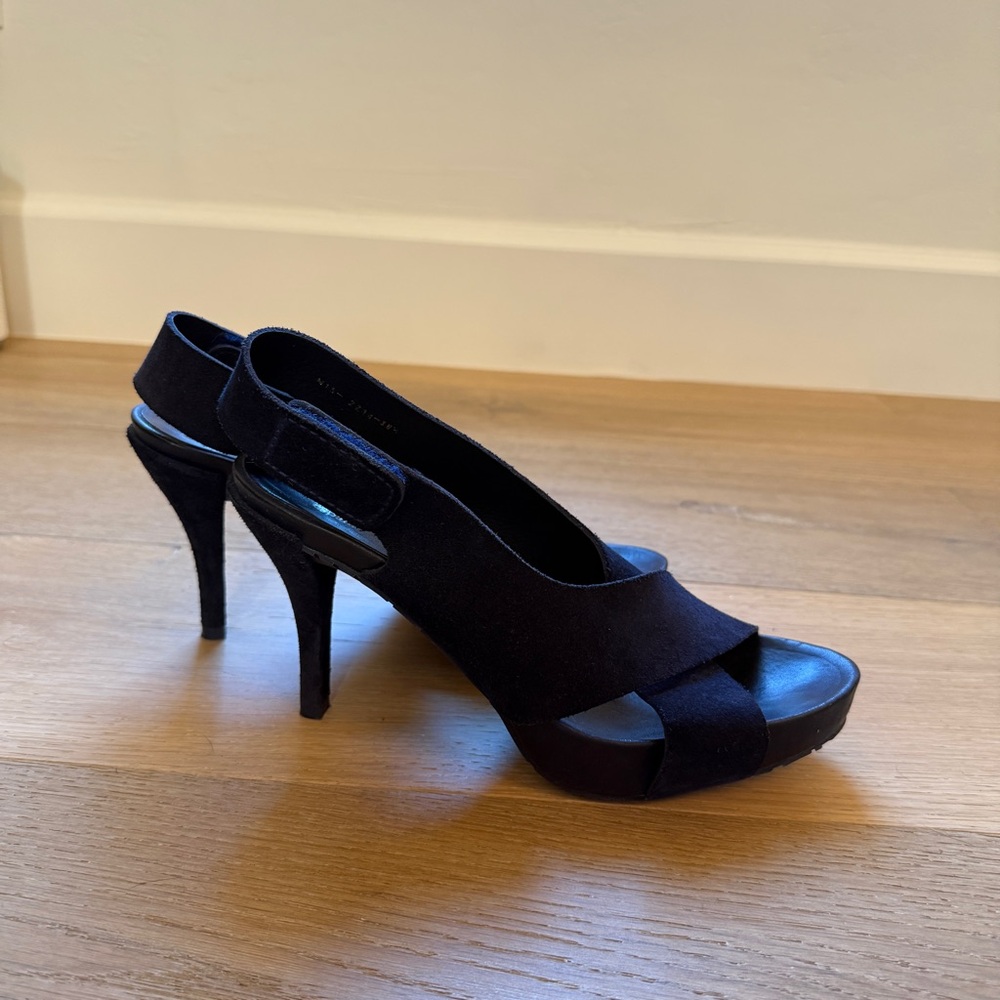 Pedro Garcia Black Suede Heels